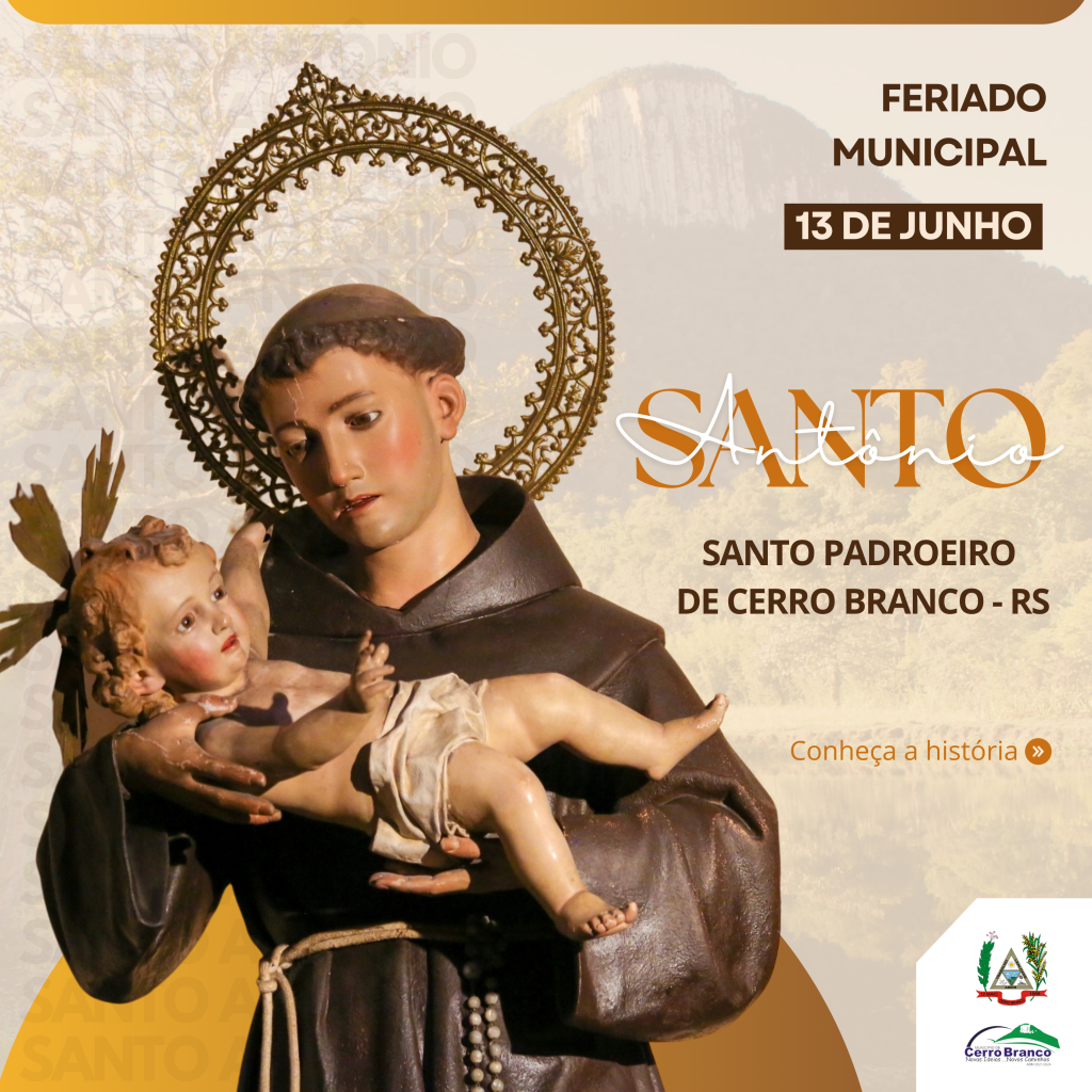 Santo Ant Nio Padroeiro De Cerro Branco Arte Gabriel Rodrigues